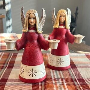 W. GOEBEL, WEST GERMANY 1966 ANGEL CANDLEHOLDERS NUMBERED HX327